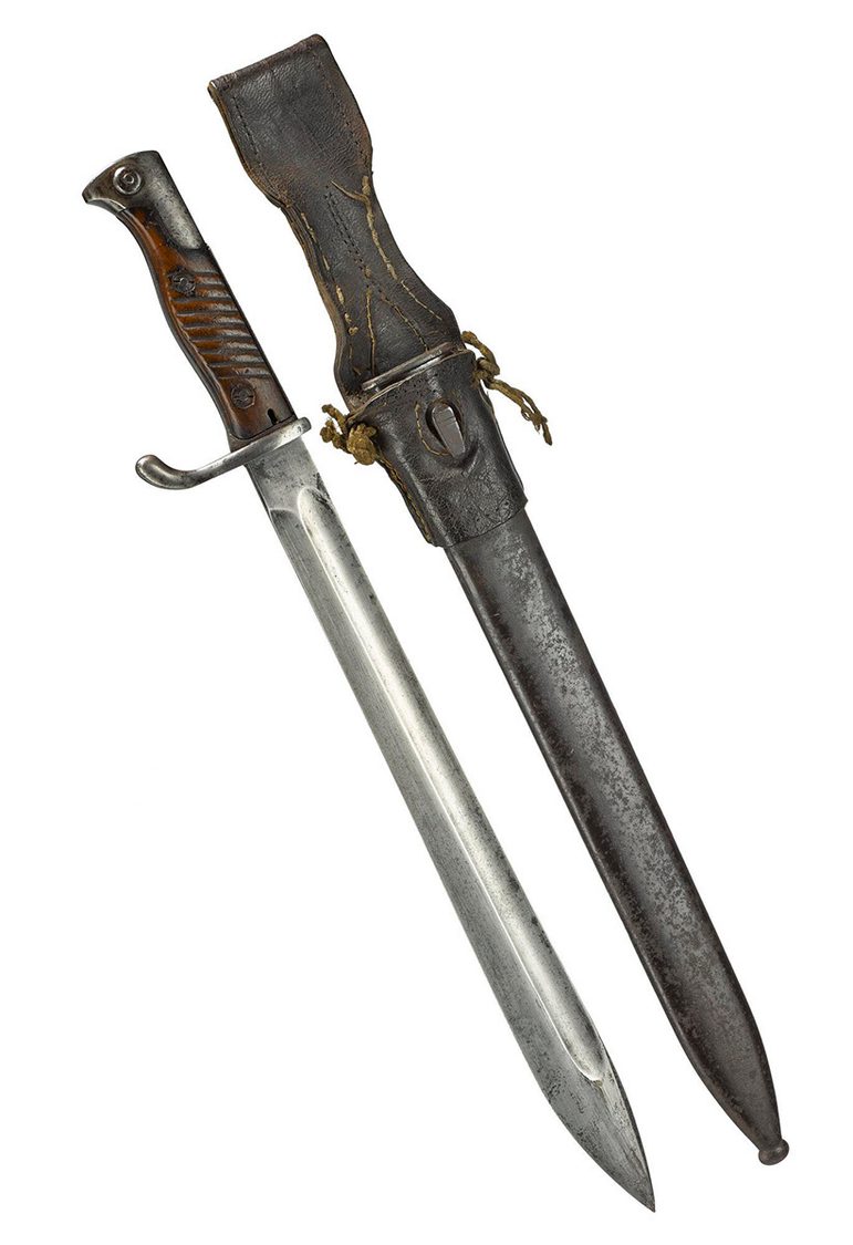 Long sword and leather scabbard