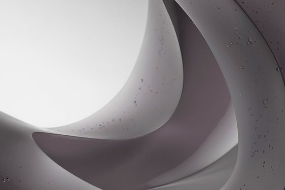 Close up glass artwork by Heike Brachlow.