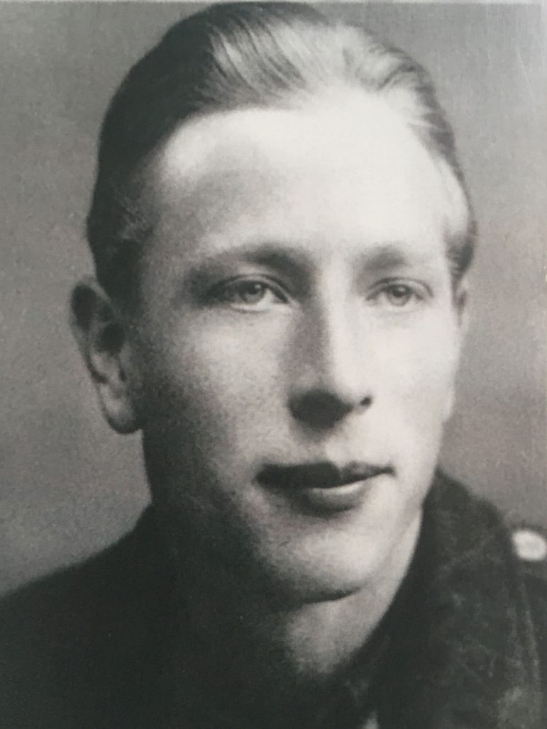 A black and white photograph of Heinrich Luckel's face.