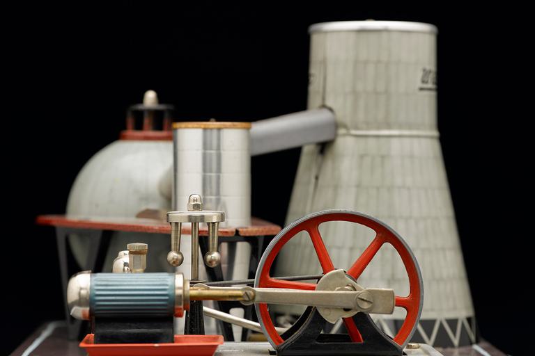 A toy model of a nuclear power station.