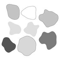 An illustration of grey and white crystals